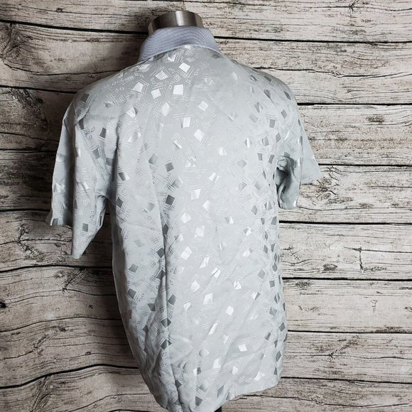 Vintage Summit Silk Short Sleeve Shirt Size M - Picture 3 of 6